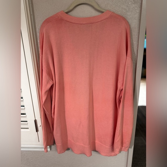 Talbots Pink and Orange Cardigan Sweater Classic Knit - Picture 4 of 8